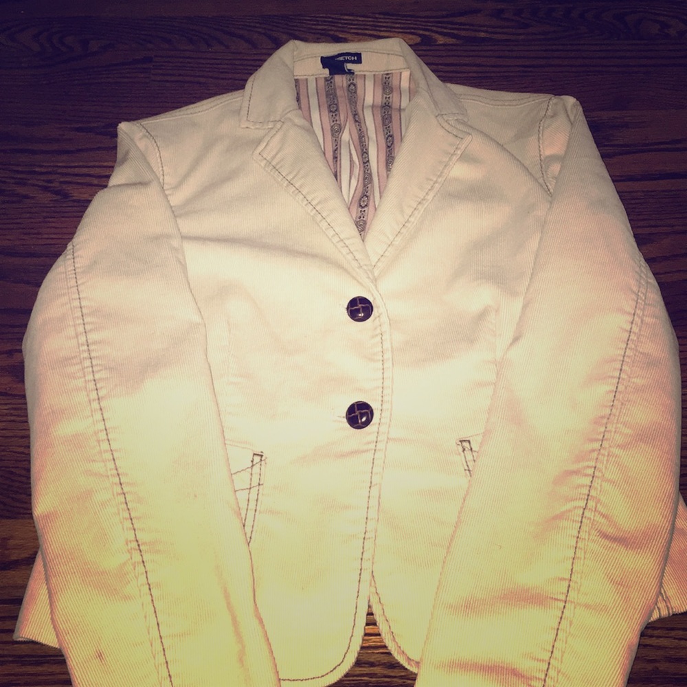 Cream corduroy blazer